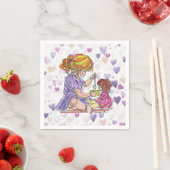 Napkins Little Girl and Baby Doll Serviette (Beispiel)
