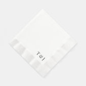 Napkins mit Monogrammen Serviette (Ecke)