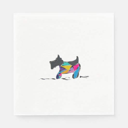 Napkins mit Schnauzer Serviette (Vorderseite)