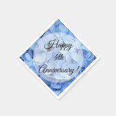 Napkins - Papier - Blue Hydrangea Serviette (Ecke)