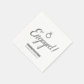 Napkins, Partei des grauen und weißen Engagements Serviette (Ecke)