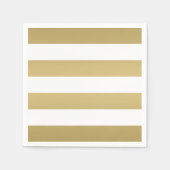 Napkins-Party aus Gold und Weiß Serviette (Vorderseite)