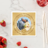 Napkins PERSONALISIERT zum 50. Hochzeitstag Serviette (Beispiel)