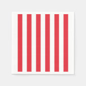 Napkins, Rot und Weiß Streifen Serviette (Vorderseite)