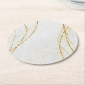 Napkins Runder Pappuntersetzer (Angewinkelt)