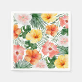 Napkins Tropical Hawaiian Birthday Party Serviette (Vorderseite)