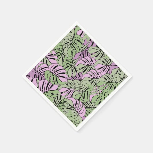 Napkins-Tropische Blätter Serviette (Ecke)