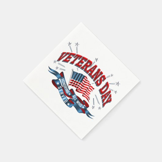 Napkins "Veteranentag" Serviette (Ecke)