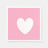 Napkins Weißherz Serviette (Vorderseite)