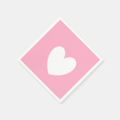 Napkins Weißherz Serviette (Ecke)