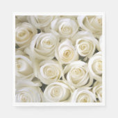 Napkins-White Roses Serviette (Vorderseite)