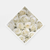 Napkins-White Roses Serviette (Ecke)