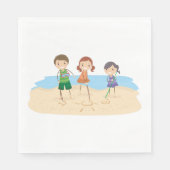 Napkins zeichnete im Sandbuch Serviette (Vorderseite)