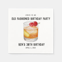 Napkins zum Geburtstag - Alter Cocktail
