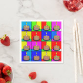 Napkins zum Geburtstag mit Cake Design Serviette (Beispiel)