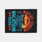 Naples Florida 2026 Family Vacation Beach Summer V Fleecedecke (Vorderseite (Horizontal))