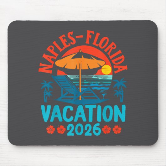 Naples Florida 2026 Family Vacation Beach Summer V Mousepad (Vorne)