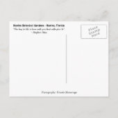 Naples Florida Botanischer Garten Stephen Dias Zit Postkarte (Rückseite)