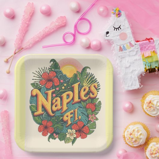Naples florida dreaming  pappteller (Party)