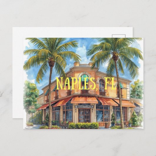 Naples florida dreaming postkarte (Vorne/Hinten)