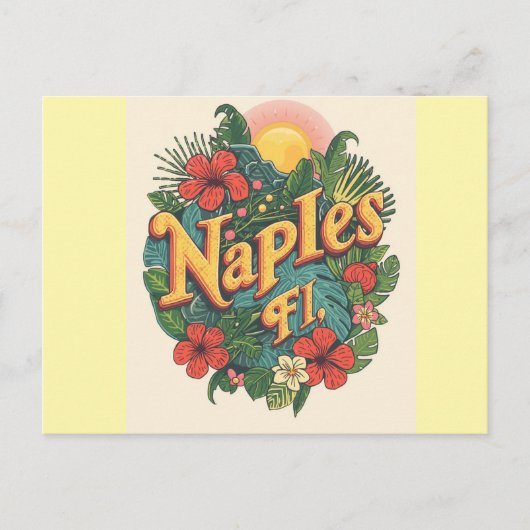 Naples florida dreaming  postkarte (Vorderseite)