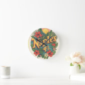 Naples florida dreaming runde wanduhr (Zuhause)