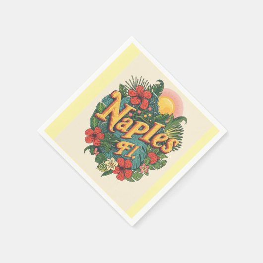 Naples florida dreaming  serviette (Ecke)