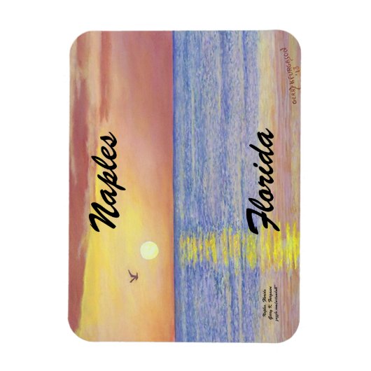 NAPLES.FLORIDA FLEXIBLE FOTO MAGNET (Vertikal)