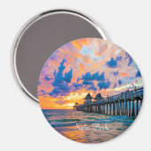 Naples, Florida scenic photograph, Magnet (Vorderseite/Rückseite)