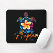 Naples Florida Sea Turtle Tie Dye Trocal Vacation Mousepad (Mit Mouse)