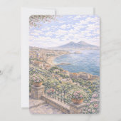 Naples Italian Themed Bridal Shower Einladung (Rückseite)