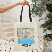 Naples, Italy City Map Tote Bag Tragetasche