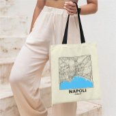 Naples, Italy City Map Tote Bag Tragetasche