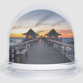 Naples Pier Florida Custom Photo Schneekugeln