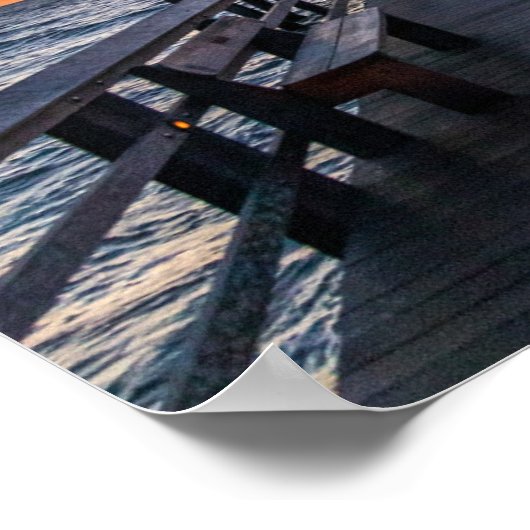 Naples Pier Florida  Poster (Ecke)