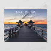 Naples Pier Florida Postkarte (Vorderseite)