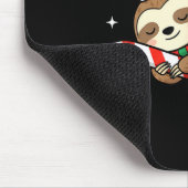 Napng Through The Snow Christmas Sloth Candy Cane Mousepad (Ecke)
