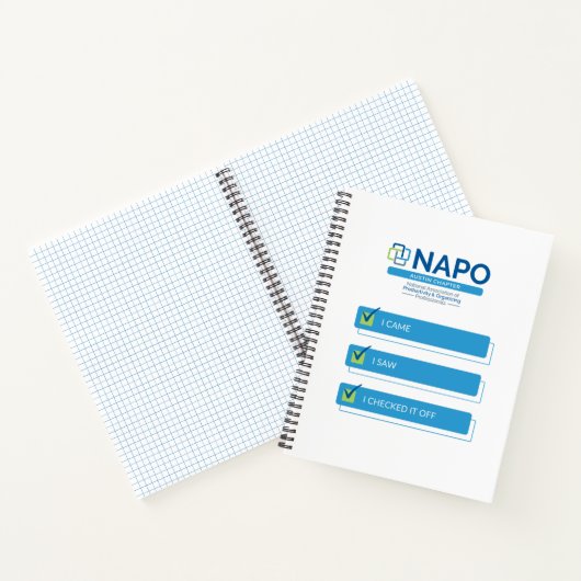 NAPO Austin I Came I Checked Notebook Notizblock (Innenseite)
