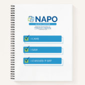 NAPO Austin I Came I Checked Notebook Notizblock (Vorderseite)