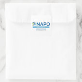 NAPO Austin Logo-Aufkleber Quadratischer Aufkleber (Tasche)
