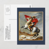 Napolean Bonaparte von Jacques Louis David Postkarte (Vorne/Hinten)