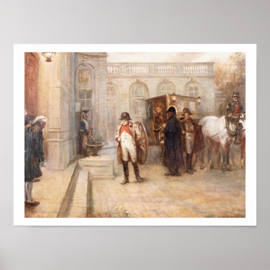 Napoleon after Waterloo (oil on canvas) Poster (Vorne)
