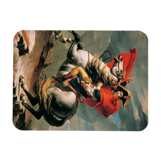 Napoleon-Alpenüberquerung, berühmtes Gemälde, Magnet (Horizontal)