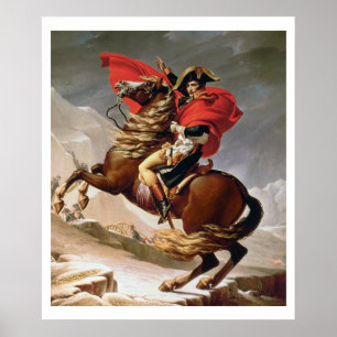Napoleon, Alpenüberquerung, c.1800 (Öl auf Leinwan Poster