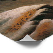 Napoleon am St. Bernard-Pass Poster (Ecke)