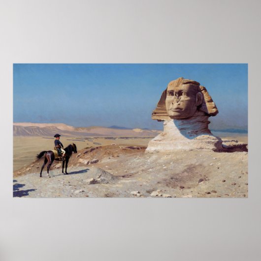 Napoleon an der Sphinx Poster (Vorne)