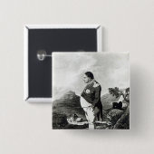 Napoleon auf der Insel von St. Helena, 1820 Button (Vorne & Hinten)