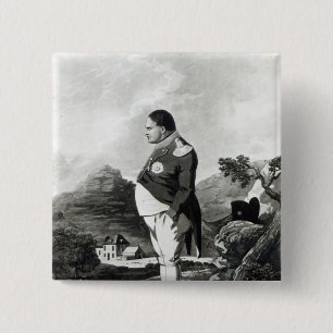 Napoleon auf der Insel von St. Helena, 1820 Button