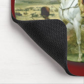 Napoleon auf einem Pferd Mousepad (Ecke)