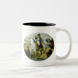 Napoleon auf einem Pferd Zweifarbige Tasse